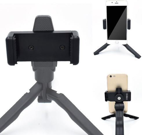 Universal Cell Phone Tripod Mount Adapter, OIMIO Phone Holder Clip Connector Head Used for Monopod Selfie Stick DSLR Travel Mini Flexible Tripod a...