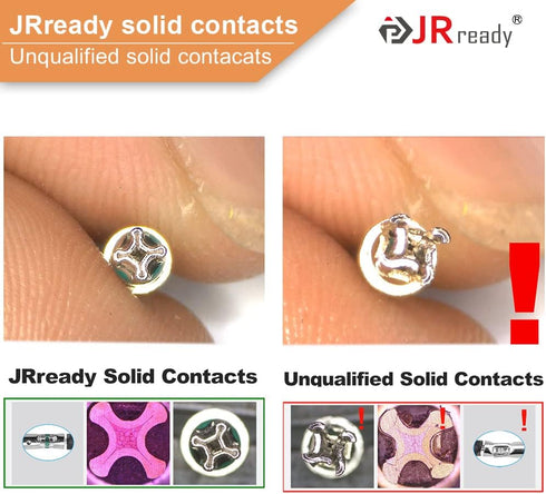 JRready ST6112 DT Connector 2 Pin Gray Waterproof Electrical Wire Connector DT04-2P DT06-2S with Deutsch Solid Contacts 14-20 AWG and Sealing Plug...