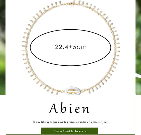 Boho Shell Pendant Anklet Bracelets Gold Tassel Ankle Bracelet Beach Foot Chain Jewelry for Women...