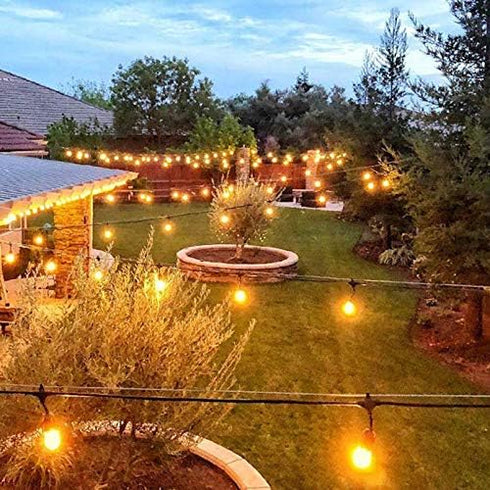 Shatterproof & Waterproof S14 String Light Bulbs-Equivalent to 10 W, S14 led Bulb fits for Commercial Outdoor Patio Garden Vintage Lights, E26 Bas...