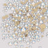 Dowarm 2650PCS Glue Fix Glass Flat Back Crystal Rhinestones, 6 Sizes 1.5mm 2mm 2.8mm 4mm 4.8mm 6.5mm, Non Hotfix Flatback Crystals for Crafts Nail...