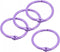 uxcell Loose-Leaf Binder Rings, 30mm/ 1.2 inch Metal Book Ring Key Holder for Home, Office Supplies, Purple, 4Pack...
