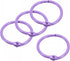uxcell Loose-Leaf Binder Rings, 30mm/ 1.2 inch Metal Book Ring Key Holder for Home, Office Supplies, Purple, 4Pack...