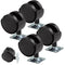 4 Pack 2 Inch Plastic Casters, Furniture Casters, Nylon Furniture Wheel Replacement, Nylon Plastic Swivel Plate Casters, Replacement Cart Casters ...