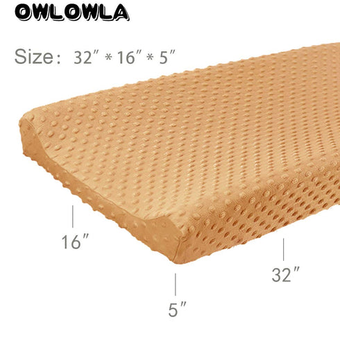 Owlowla Changing Pad Cover, Soft Minky Dots Changing Table Sheets for Baby Boy and Girl(Caramel)...