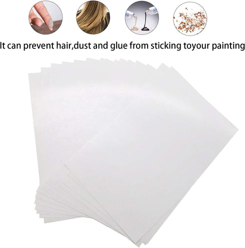 100 Pieces Diamond and Painting Release Paper, 15 X 10 CM Double-Sided,Non-Stick Cover Replacement Paper, Diamond and Painting Accessories and Too...