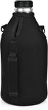 Frostbite Beer Growler Sling Tote Bag Carrier - Insulated Growler Sleeve, Growler Cooler Bag, Fits 64 oz with Adjustable Strap, Black...