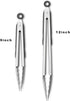 304 Stainless Steel Kitchen Cooking Tongs, 9" and 12" Set of 2 Sturdy Grilling Barbeque Brushed Locking Food Tongs with Ergonomic Grip, Grey...
