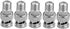 BNC Male Plug to F Female Jack Adapter Coax Connector Coupler adapters CCTV Camera (Pack of 5)...