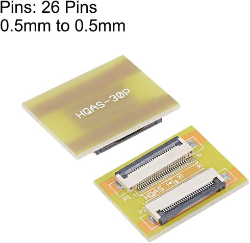 uxcell 0.5mm Pitch 26 Pin to 26 Pin Extension Connector Aapter for FFC FPC Cable Extend Zip HDD...