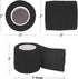 Ever Ready First Aid Self Adherent Cohesive Wrap Bandages, 2” x 5 Yards for First Aid, Sprains, Swelling, Sports, Pets, Black Color – 12 Count...