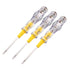 uxcell Voltage Tester AC 100-500V with 3.5mm Slotted Phillips Screwdriver for Circuit Test, Clear and Yellow, Pack of 3...