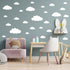 Big Clouds Wall Decals Removable DIY Large Vinyl Sticker Self Adhesive Wallpaper for Living Room Nursery Children Baby Kids Boys Girls Bedroom Dec...