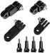 3-Way Adjustable Extension Pivot Arm Adapter Set- Long & Short Straight Joints Connector Convertor 35mm/50mm (2X Same Direction + 2X Reverse) for ...