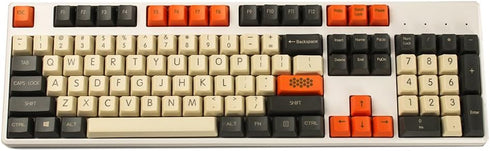 YMDK Carbon Top print 60 87 104 Keycaps Thick PBT OEM Profile Keycap for MX Mechanical Keyboard (Only Keycap) (104)...