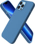 ORNARTO Compatible with iPhone 13 Pro Max Case 6.7", Slim Liquid Silicone 3 Layers Full Covered Soft Gel Rubber Case Cover 6.7 inch-Blue...