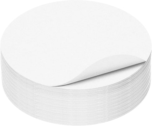 Koogel 300 Sheets Round Cutouts Paper, Construction Paper Circles 6" White Origami Craft Paper for Kids Arts Crafts School Party Supplies...