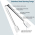 8 Pack Serving Tongs by Tcoin, 9 Inch Functional Tongs for Serving Food for Parties and Holiday Get-togethers, Food Tongs Buffet Tongs Appetizer T...