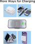 3 in 1 Charging Station for Apple Devices, Compatible with MagSafe Wireless Charger Pad for iPhone 15/14/13/12 Series, Travel Wireless Charger for...