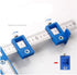 Cabinet Hardware Jig Tool,Drill Guide Drill Guide Sleeve Cabinet Hardware Jig Template,Imperial & Metric, ABS Aluminum Wood Drilling Dowel Ruler M...