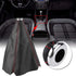 Qiilu Gear Stick Cover Universal Shift Boot Cover Car Shift Knob Cover Leather Gear Shifter Boot Dust Cover Gear Gaiter Cover Black...