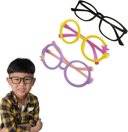serbon Children Stylish Cute Glasses Frame Without Lenses Pack of 3...