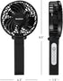 HOLMES 4" Portable, Handheld, Personal or Desk Fan, 3 Speeds, Rechargeable battery, USB-C Charging Cable, 180° Adjustable Head, Lightweight, Compa...