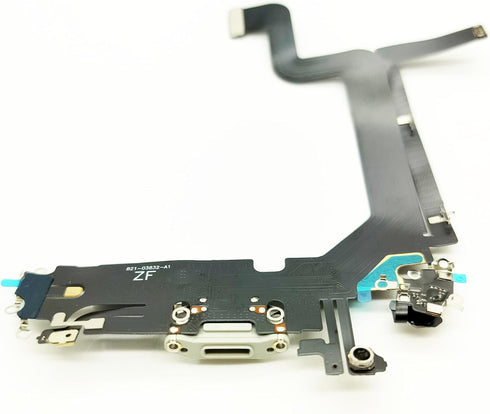 Charging Port Board Dock Connector Flex Cable Replacement Compatible with iPhone 14 Pro Max 6.7inch (White)......