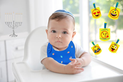 The Dreidel Company Hanukkah Baby Bib...