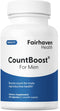 Fairhaven Health CountBoost for Men Optimal Count and Volume Male Fertility Supplement - Pre-Conception Nutrition for Him - with Ashwagandha, Vita...
