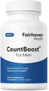 Fairhaven Health CountBoost for Men Optimal Count and Volume Male Fertility Supplement - Pre-Conception Nutrition for Him - with Ashwagandha, Vita...