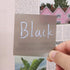 200 Sheets Black Transparent Sticky Notes, 3x3 Inch Translucent Self-Adhesive Clear See Through Sticky Post Sticky Note for Office Woman Teacher S...