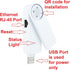 WiFi to LAN Ethernet Adapter for Printer Smart TV Blu-Ray PlayStation Xbox Wired to Wi-Fi USB Powered Repeater Omnidirectional Antenna Foldable Ac...