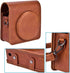 Camera Bag, PU Leather Protective Case Bag with Shoulder Strap for Fujifilm Instax SQ6 Camera(Brown)...
