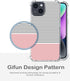 Stripes Case for iPhone 13/14, Hard PC+TPU Bumper Clear Protective Case Compatible with iPhone 13/14 6.1" 2021 2022 - Minimal Stripes and Rose Gol...