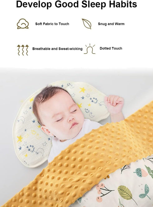 Soft Baby Blanket Minky 30" * 43" with Dotted Backing Ocean Creatures Newborn Nursery Swaddling Blankets Infants Boys Girls Receiving Blanket for ...