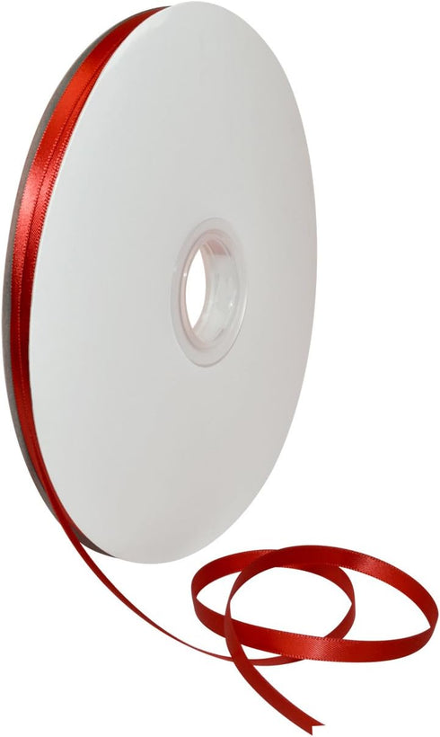 Morex Ribbon Double Face Satin Ribbon 1/4" X 100 YD Red Ribbon for Gift Wrapping, Birthday Gift Cards, Satin Dress for Women, Silk Ribbons for Cra...
