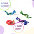 12" 3D Printed Dragon, Articulated Dragon, Crystal Dragon, Dragon Fidget toy, Home Office Decor Executive Desk Toy (Purple)...