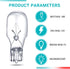 Riakrum T5 Landscape Light Bulbs 12 Volt 4 Watt Landscape Bulbs Low Voltage Landscape Lighting Bulbs Base Light Bulb for Replacement Outdoor Garde...