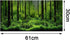 PVC Adhesive Underwater Forest Tank Background Poster Fish Tank Decorations Background Pictures Aquarium PVC Adhesive Poster for Fish Tank...