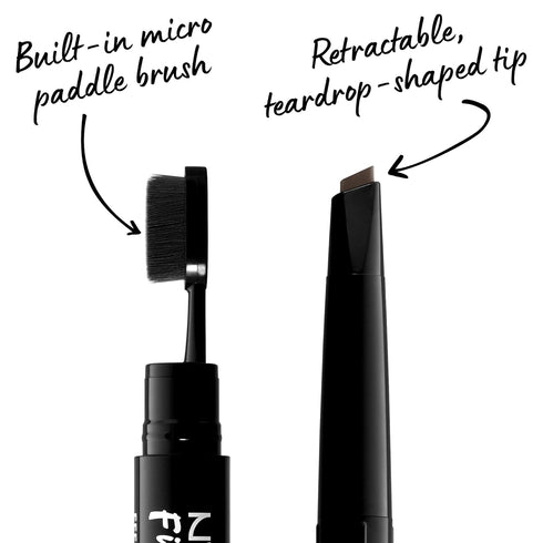 NYX PROFESSIONAL MAKEUP Fill & Fluff Eyebrow Pomade Pencil, Brunette...