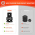 3/4”F To 1”M Impact Socket Adapter, Cr-Mo Steel Exceeds ANSI Standards, Square Drive Reducer for Impact Driver Wrench...