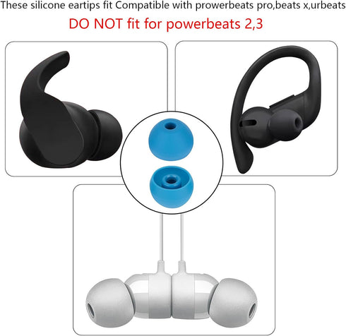 Earbud Replacement Tips Earbud Cover Silicone Tips Compatible with Powerbeats Pro Beats Wireless Earphone Headphones Earbud Tips Ear Tips, 4 Pairs...