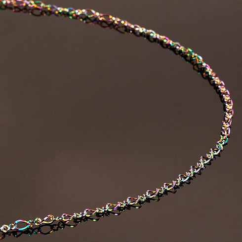 5M Stainless Steel Figaro Chains Multi-color Unwelded Chain DIY Chain Jewelry Set Making Kit for Jewelry Necklace Bracelet Earring Making...