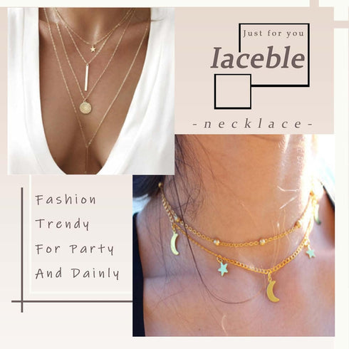 Bohemia Layering Necklace Choker Chain Gold Butterfly Pendant Necklace Chain Floating Pearl Choker Necklace Pearl Beads Necklace Jewelry for Women...