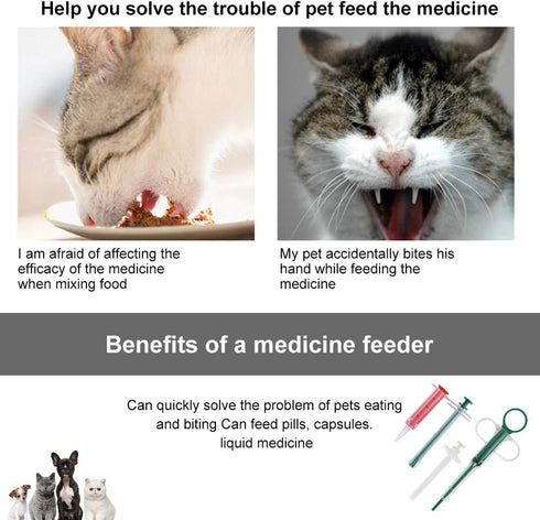 4Pcs Cat Pill Shooter Plunger Popper for Small Pet Cat Dog Soft Tip Tablet Syringe Pusher Pill Gun Dispenser Pet Medicine Feeder Piller Popper Med...