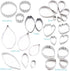 Yawsoy 26Pcs Stainless Steel Gum Paste Flower and Leaf Cutter Set Fondant Flower Cookie Cutter Sugarcraft Flower Making Tool for Wedding,Birthday ...