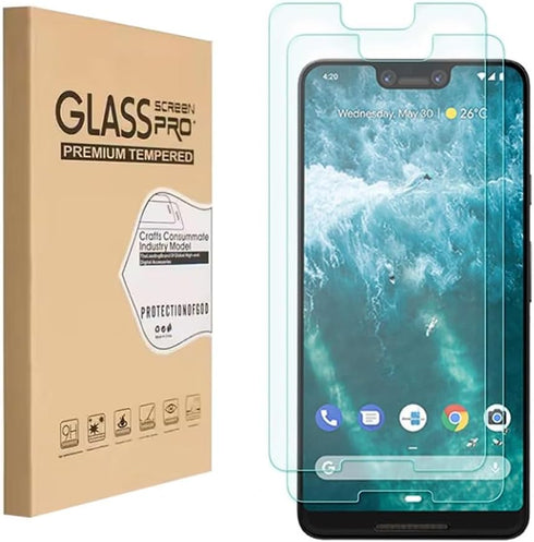 Screen Protector Compatible with Google Pixel 3 XL (6.3 inch) Tempered Glass 9H Hardness Case Friendly Anti Scratch Bubble Free Accessories (Not f...