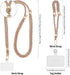 Sinjimoru Cell Phone Lanyard for Phone Case (2Packs), with Adjustable Phone Strap for Wrist Compatible with Key Holder & ID Card Holder. Sinji Str...