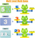 Aitbay Cool Math Game, Valentines for Preschoolers Frog Balance Counting Toys for Boys & Girls Educational Number Toy Fun Children's Gift STEM Lea...